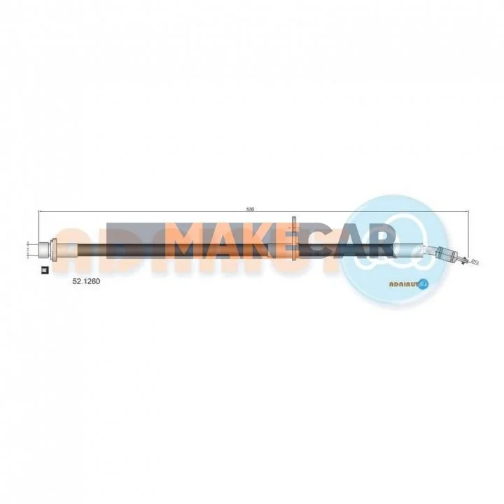 <strong>TOYOTA Шланг тормозной пер. лев. Avensis -00 ADRIAUTO 52.1260 (фото 1)</strong>