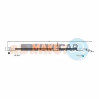 TOYOTA Шланг тормозной пер. лев. Avensis -00 для Toyota ADRIAUTO 52.1260 фото товару