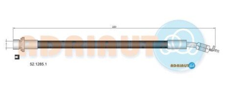 Шланг гальм. задн. TOYOTA AURIS -12 ADRIAUTO 52.1285.1 фото товара