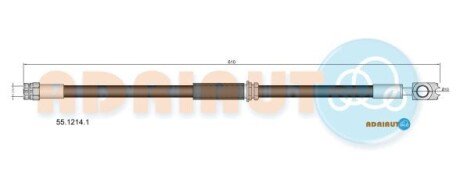 Шланг гальмівний передн. VW Jetta 2010- ADRIAUTO 55.1214.1 фото товара