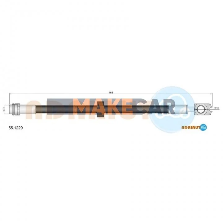 <strong>VW Шланг тормозной перед. Audi A3Golf IVSkoda Octavia ADRIAUTO 55.1229 (фото 1)</strong>