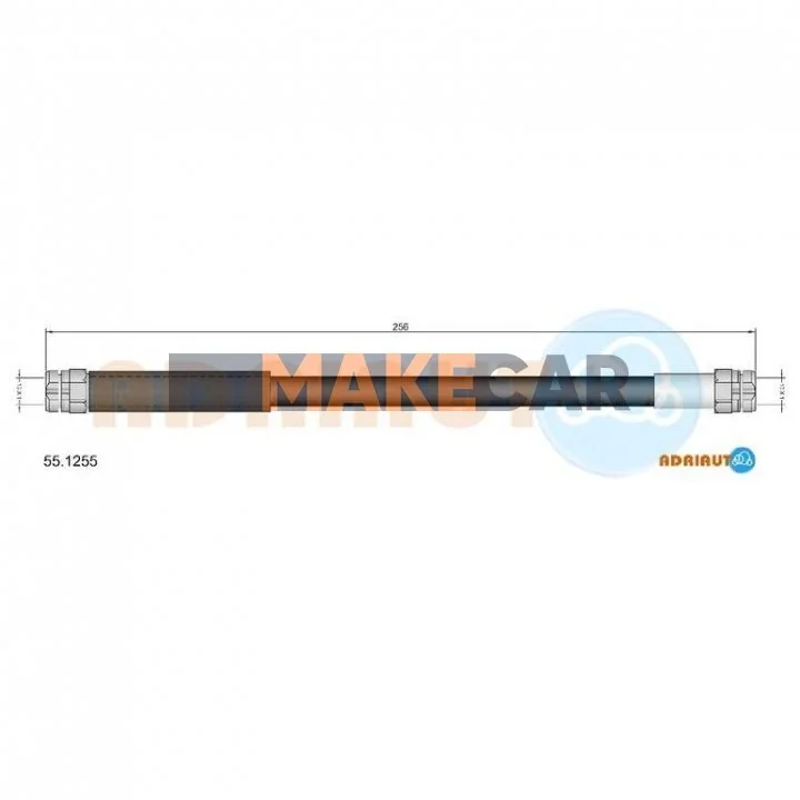 <strong>VW Торм. шланг задн.Caddy III, Golf V, Jetta III, Passat 05- ADRIAUTO 55.1255 (фото 1)</strong>