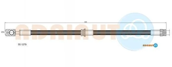 <strong>Шланг тормозной передний VW Tiguan 12- ADRIAUTO 55.1279 (фото 1)</strong>