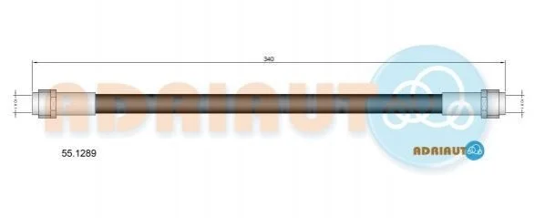 <strong>VW Шланг торм. задн. AMAROK 10- ADRIAUTO 55.1289 (фото 1)</strong>