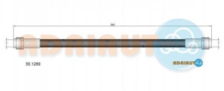 VW Шланг торм. задн. AMAROK 10- ADRIAUTO 55.1289 фото товара