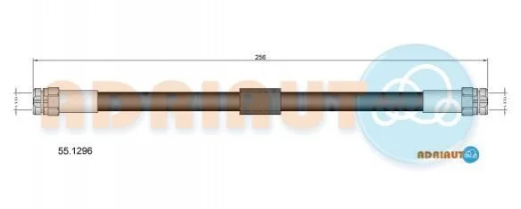 <strong>VW Торм.шланг задн.Touran 03- ADRIAUTO 55.1296 (фото 1)</strong>