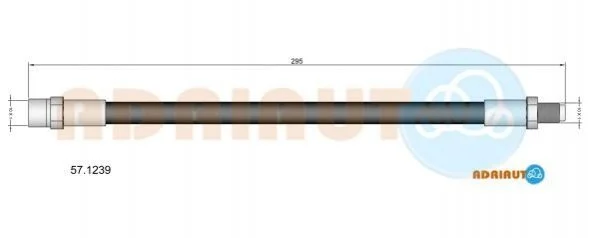 <strong>VOLVO шланг гальмів.задн.XC90 02- ADRIAUTO 57.1239 (фото 1)</strong>