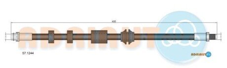 Шланг гальмівний передн VOLVO S80,S60,V70,V60,XC70 10- ADRIAUTO 57.1244 фото товара