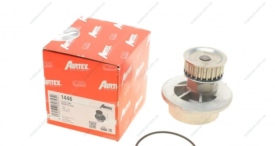 <strong>Водяний насос Astra F/G/Corsa B/Vectra B 1.4/1.6 92-05 AIRTEX 1446 (фото 1)</strong>