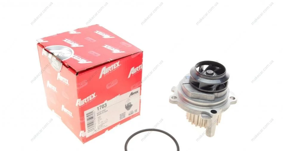 <strong>Водяний насос Caddy III/Octavia/Golf IV/V/Passat/Polo 1.6/2.0 97- AIRTEX 1703 (фото 1)</strong>