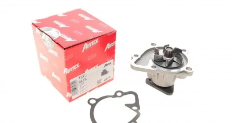 Водяний насос Hundai Santa Fe 2.4 10-12/Kia Sorento 2.4 12- для Mitsubishi, Peugeot, Dodge, Hyundai, Jeep AIRTEX 1870 фото товару