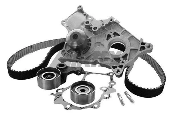 <strong>TOYOTA К-кт ГРМ (помпа с прокл. + ремень + 2 ролика + крепеж) Corolla, Avensis, RAV-4, 2,0D AIRTEX WPK-169901 (фото 1)</strong>