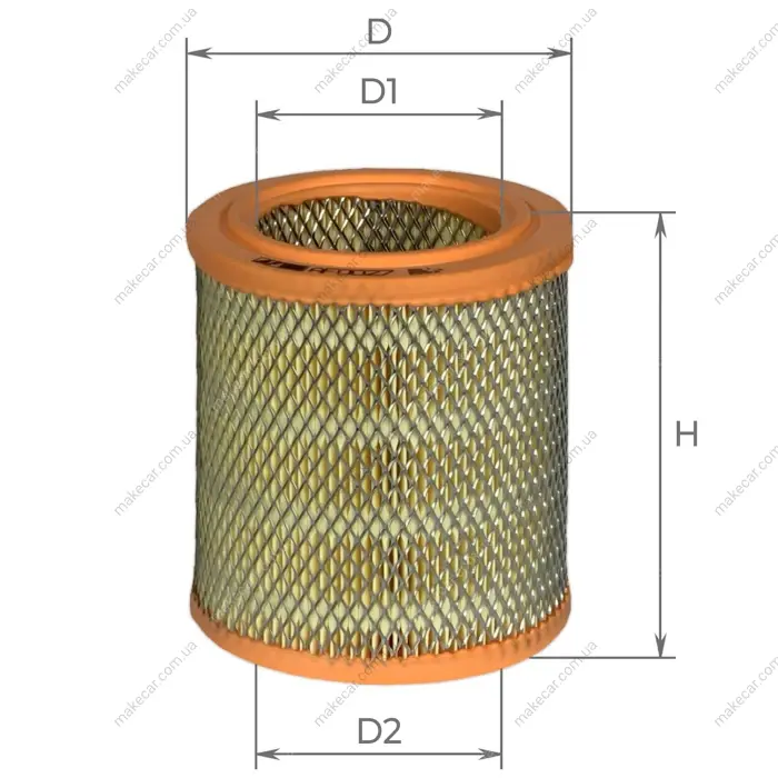 <strong>Фільтр повітряний Citroen Jumper I 1,9D, Fiat Ducato 1,9D, IVECO 49-10, Peugeot Boxer I 2,5DT, Tata Sierra 1,9TD Альфа Alpha AF0027 (фото 1)</strong>