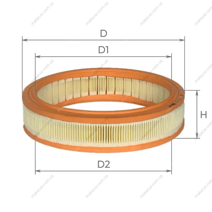 <strong>Фільтр повітряний Fiat Doblo 1,2L 00-, Punto 1,2L 99-09, Lancia Y 1,2L 96-99 Альфа Alpha AF0111 (фото 1)</strong>