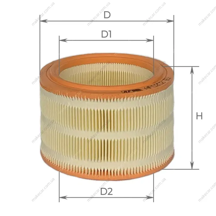 <strong>Фильтр воздушный Peugeot 205 1,7-1,9D 83-98, 305 1,6l/1,5-1,9D 82-88, 306 1,9D 93-02, 309 1,9D 86-93 / Citroen BX1,6-1,9D 82-94, C5 85-96, ZX 91-97 (A Alpha AF0202 (фото 1)</strong>