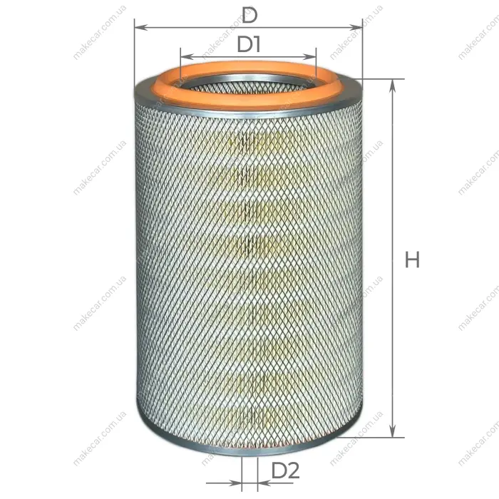 <strong>Фільтр повітряний Ashok Leyland E3, E4, Е5, Богдан А221 зовн. (вир-во ALPHA FILTER) Alpha AF0704PE (фото 1)</strong>