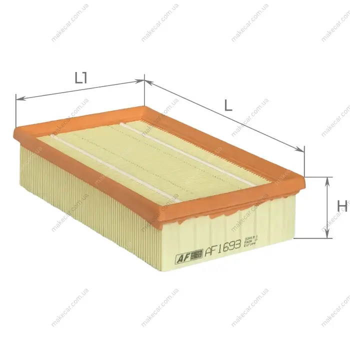 <strong>Фильтр воздушный Bertone Freeclimber 89- / BMW Z1, 3Compact E36 94-00, 3 E30 81-94, 3E36 90-00, 5 E28, E34 81-96 Альфа Alpha AF1693 (фото 1)</strong>