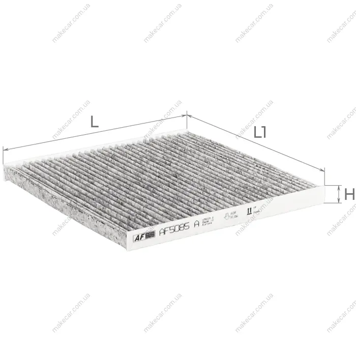 <strong>Фільтр салону (з актом вугіллям) Toyota Camry 2,4-3,0L 01-05, FJ Cruiser 4,0L 10-, rd 2,4-3,0L 03-08 / Lexus RX 3,0-3,5L 03 -08 Альфа Alpha AF5085a (фото 1)</strong>