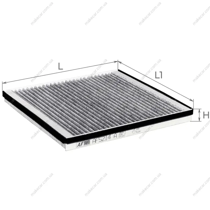 <strong>ALPHA фільтр повітр. салону (вугілля) VOLVO S40/V40 95-04 (222*209*20) Alpha AF5214A (фото 1)</strong>