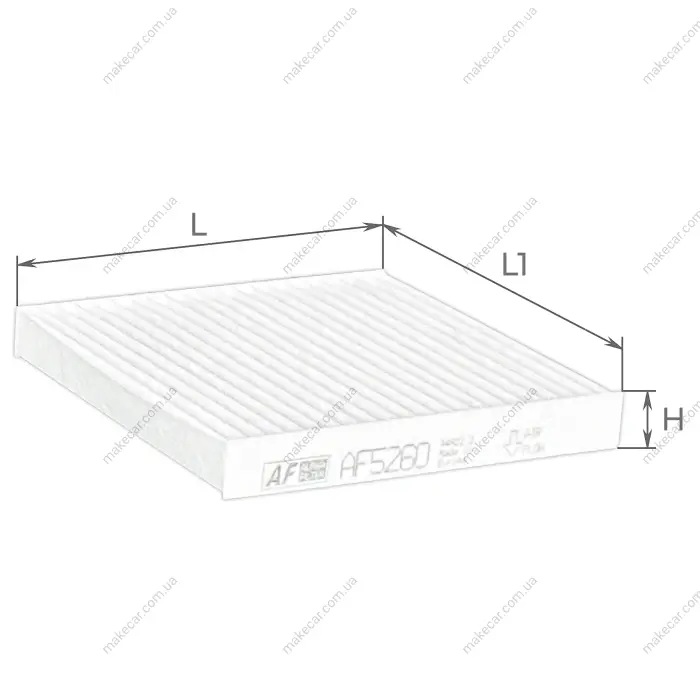 <strong>ALPHA JEEP фільтр салону WRANGLER III 2.8-3.8 07- Alpha AF5260 (фото 1)</strong>