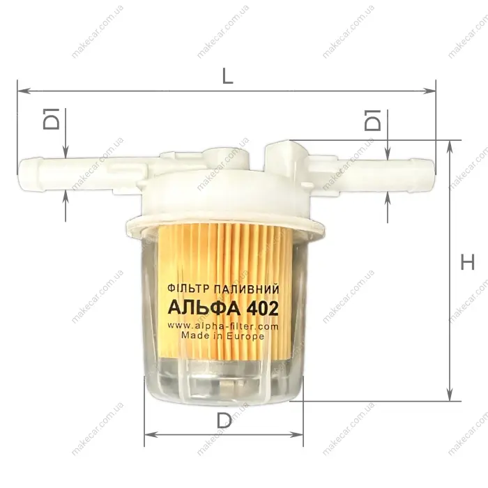 <strong>Фільтр паливний 2101-07 (карб. з відстійником) Альфа Alpha Альфа-402 (фото 1)</strong>