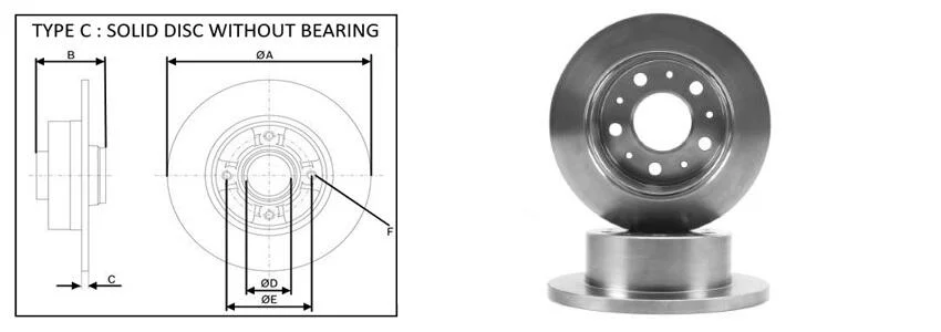 <strong>Диск тормозной задний (кратно 2) Peugeot Boxer (04/06-09/19) APPLUS 61447AP (фото 1)</strong>