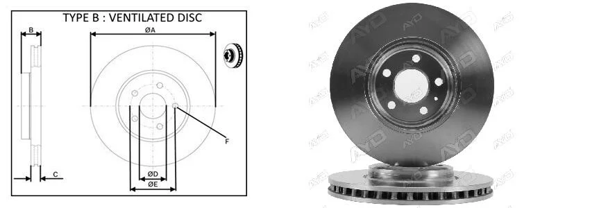 <strong>Диск тормозной передний (кратно 2) Audi Q5 (8RB) (11/08-05/17) APPLUS 61474AP (фото 1)</strong>