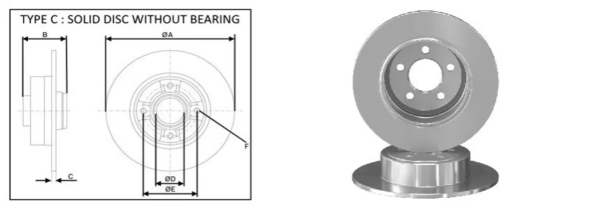 <strong>Диск тормозной задн (кратно2шт) CHRYSLER 300C (09/10-) APPLUS 61766AP (фото 1)</strong>