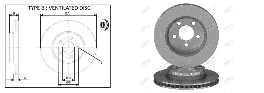 <strong>Диск тормозной передний (кратно 2) Jeep Cherokee (KK)/ LIBERTY (01/08-03/13) APPLUS 61778AP (фото 1)</strong>