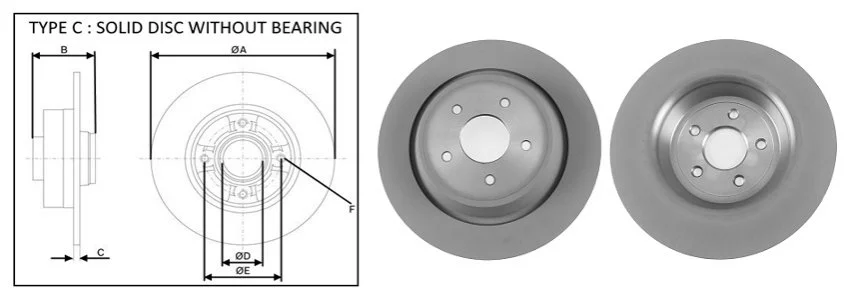 <strong>Диск гальмівний задн (кратно2шт) FORD KUGA II (DM2) (12-) APPLUS 61856AP (фото 1)</strong>