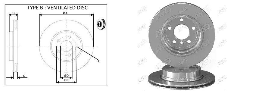 <strong>Диск тормозной задний (кратно 2) BMW X3 (E83) (09/03-12/11) APPLUS 61943AP (фото 1)</strong>