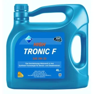 Олива моторна Aral High Tronic F 5W-30, 4л. для ARAL 1552A2 фото товару