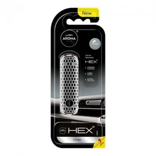 <strong>Ароматизатор на дефлектор Car HEX 10g - SILVER Aroma 83576 (фото 1)</strong>