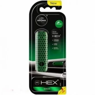 Ароматизатор на дефлектор Car HEX 10g - LEMON для Aroma 83579 фото товару