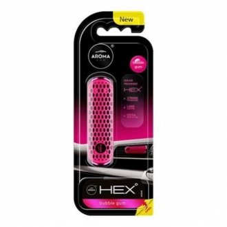 Ароматизатор на дефлектор Car HEX 10g - BUBBLE GUM Aroma 83582 фото товару