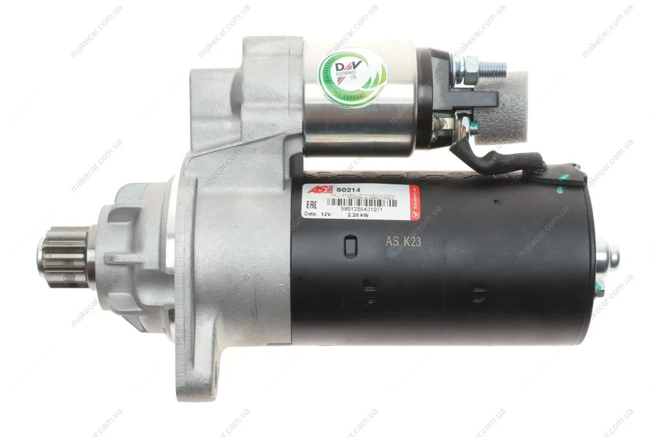 <strong>Стартер новий VW T5 03-15 AS S0214 (фото 1)</strong>