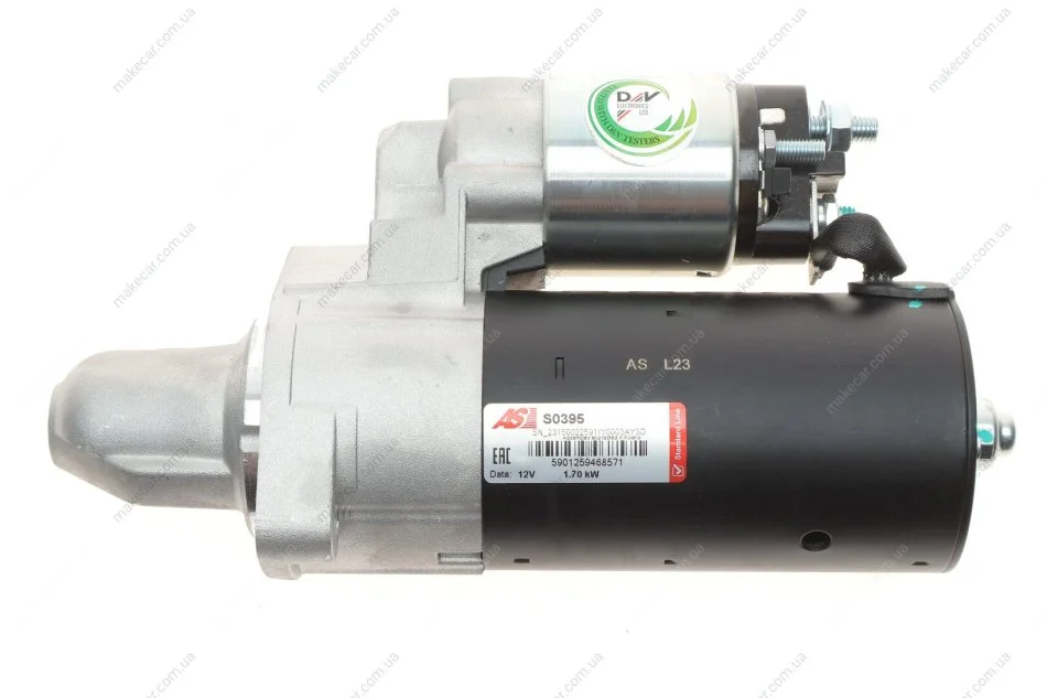 <strong>Стартер новий MERCEDES-BENZ Sprinter 906 06-18, C-Class W204 07-14, E-Class W212 09-16, E-Class W207 09-16, GLS X166 16-19, Vito W639 03-14, Viano 03-14, ML W166 11-15, GL X166 12-16, Sprinter 907-910 18-, G-Class W463 90-18, GL X164 06-12; MAYBACH 5 AS S0395 (фото 1)</strong>