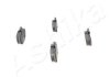 Колодки гальмівні передні дискові FIAT 500 (вир-во) ASHIKA 50-00-0087 (фото 3)