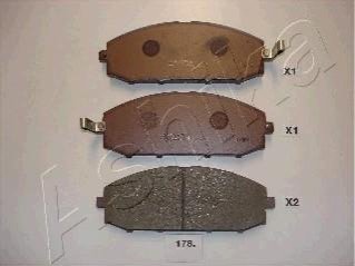 Колодки гальмівні передні дискові NISSAN PATROL (вир-во) ASHIKA 50-01-178