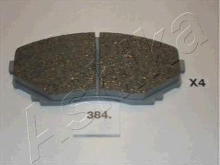 Колодки гальмівні дискові передні MAZDA (вир-во) ASHIKA 50-03-384 (фото 1)