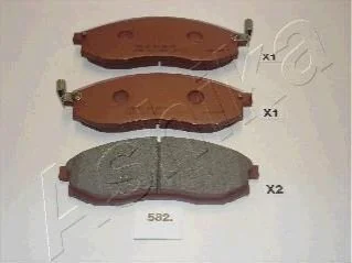 <strong>Колодки гальмівні дискові (комплект 4 шт) ASHIKA 50-05-582 (фото 1)</strong>