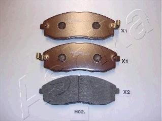 Колодки гальмівні передні дискові HYUNDAI H-1 (вир-во) ASHIKA 50-H0-002