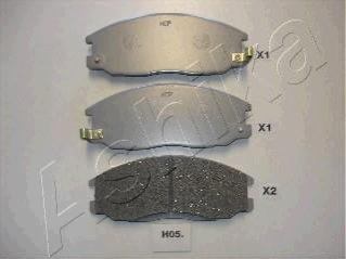 Колодки гальмівні передні дискові HYUNDAI H-1 (вир-во) ASHIKA 50-H0-005