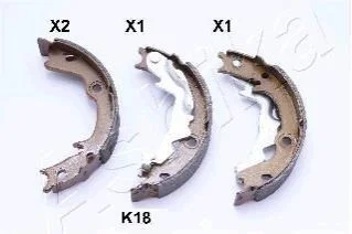 <strong>Колодки гальмівні барабанні (комплект 4 шт) ASHIKA 55-0K-K18 (фото 1)</strong>