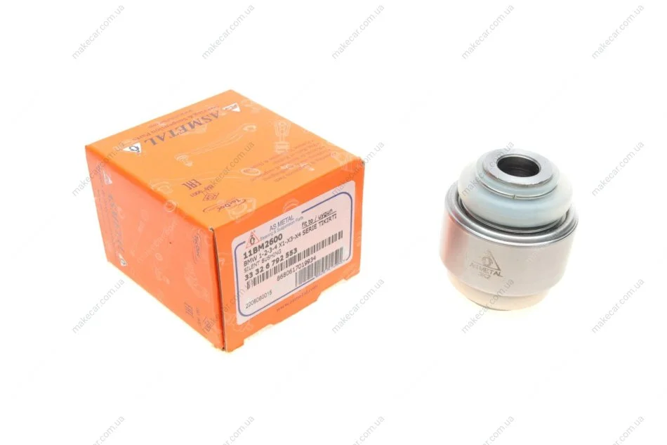 <strong>Сайлентблок важеля заднього BMW 1(Е81/Е87/F20/F21)/ 3(E90/E92/E93) 03- (знизу) ASMETAL 11BM2600 (фото 1)</strong>
