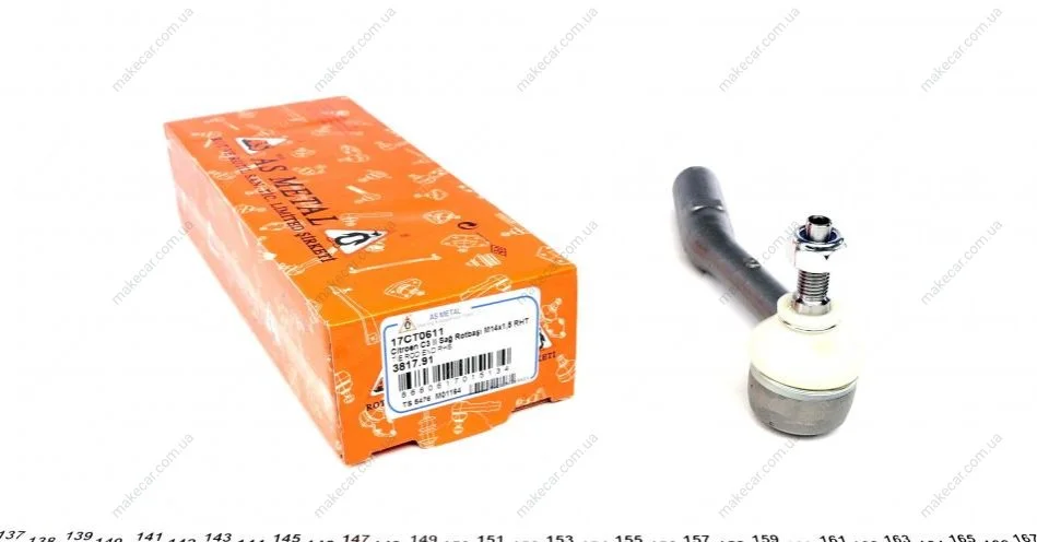 <strong>Наконечник рульової тяги Citroen C3/DS 09- Пр. ASMETAL 17CT0611 (фото 1)</strong>