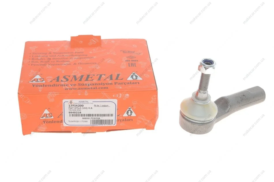 <strong>Наконечник рульової тяги Fiat Bravo/Stilo 01- ASMETAL 17FI4200 (фото 1)</strong>