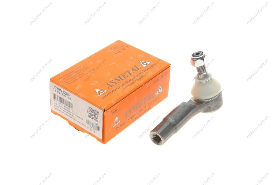 <strong>Наконечник рульової тяги Audi A3/Golf IV/Octavia/Bora 96-10 Л. ASMETAL 17VW1260 (фото 1)</strong>