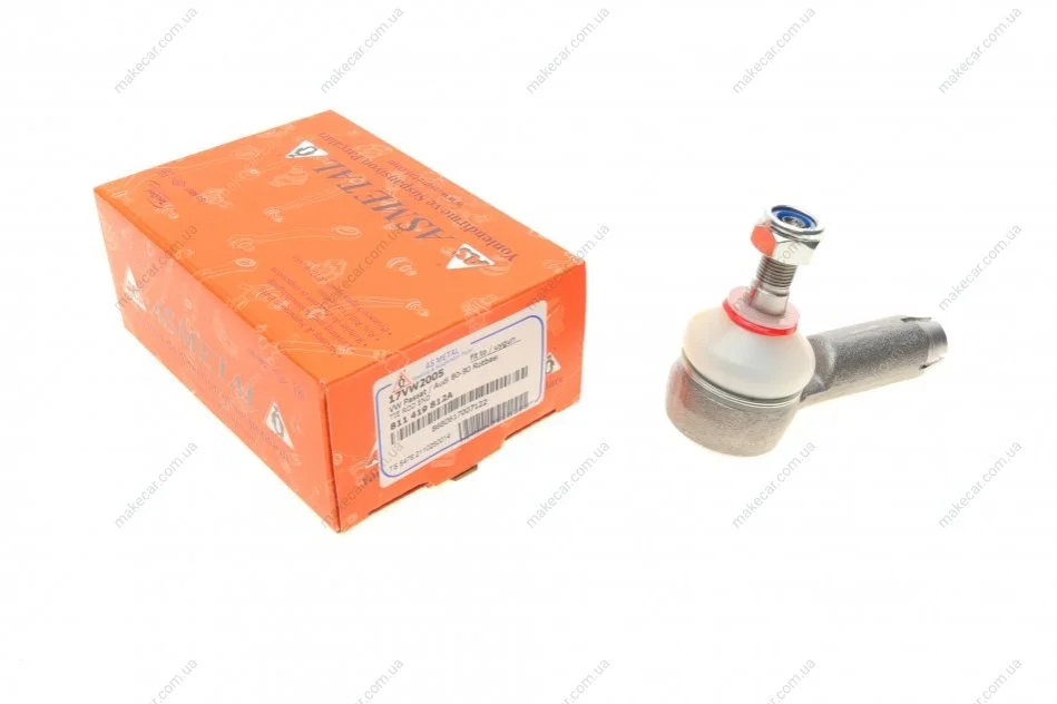 <strong>Наконечник рульової тяги Audi 80/90 Passat 78-88 ASMETAL 17VW2005 (фото 1)</strong>