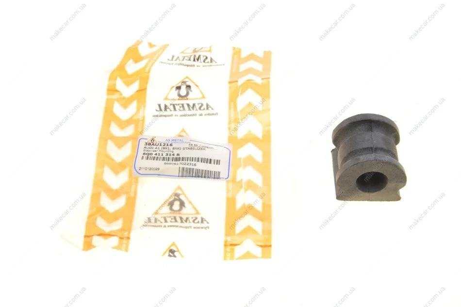 <strong>Втулка стабілізатора перед. Polo 02-/Fabia 99-15/Cordoba/Ibiza 02- (18 mm) ASMETAL 38AU1216 (фото 1)</strong>